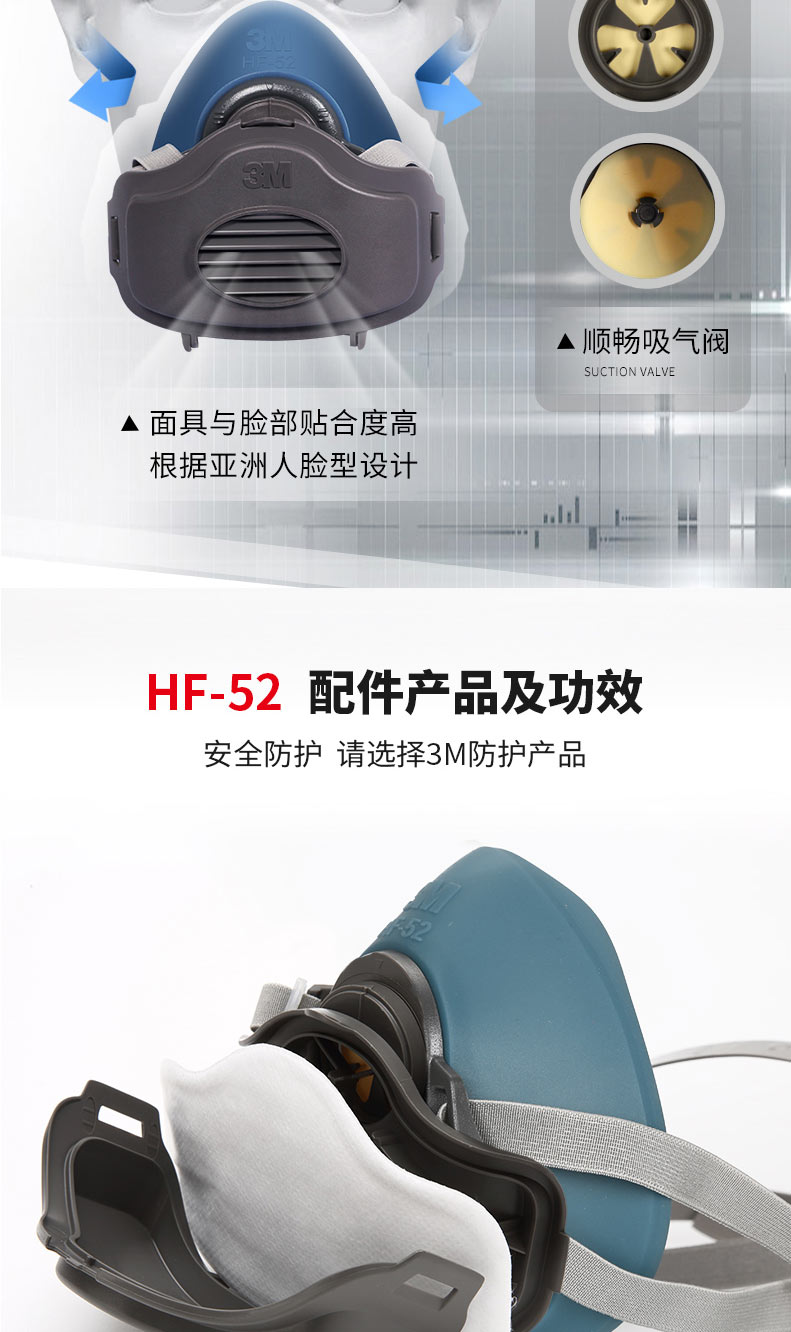 3M HF-52防塵半面具