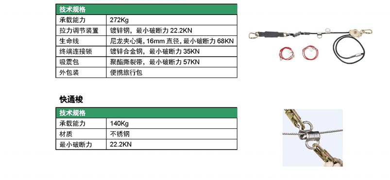 梅思安 10153152 智巧星水平生命線系統(tǒng)